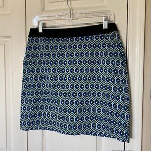 Swing Control Skort (Culottes w/Shorts) Multi Printed‎ Techno 18" Women's 6 NWT
